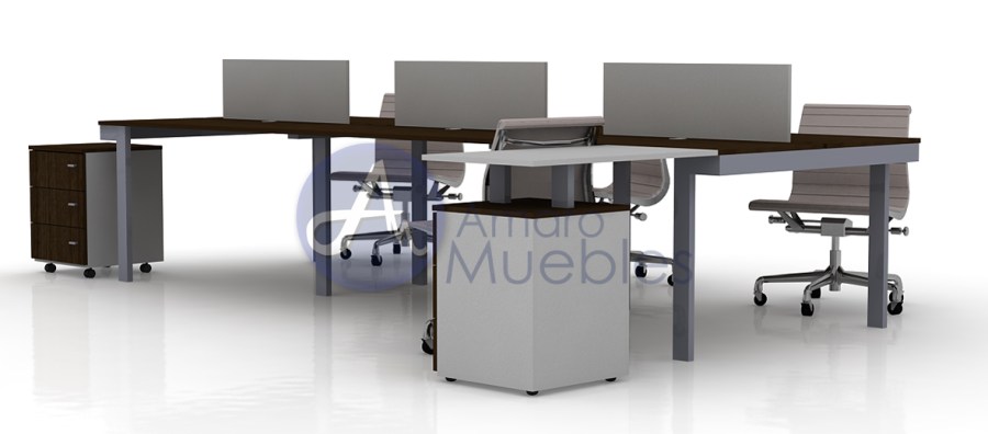 elle workstation 6 puestos wengue